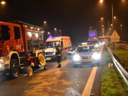 Trzy auta zderzyły się na A4, sprawca zapłaci 1000 zł mandatu