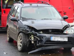 Ford i citroen zderzyły się w Popielowie