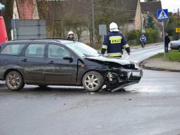 Ford i citroen zderzyły się w Popielowie