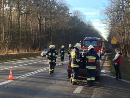 Zderzenie trzech samochodów w Walidrogach