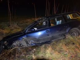 36-latka dachowała volkswagenem passatem