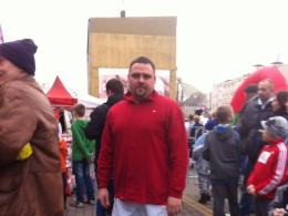 Adam Kępiński dużo biega. Na zdjęciu podczas jednego z maratonów.