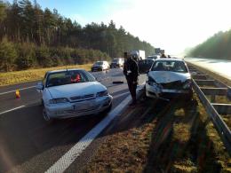 Karambol 5 samochodów na autostradzie A4