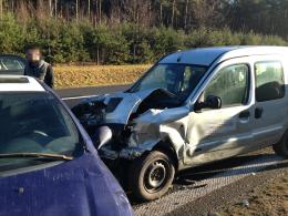 Karambol 5 samochodów na autostradzie A4