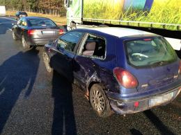 Karambol 5 samochodów na autostradzie A4