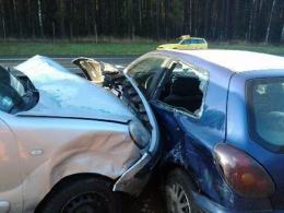Karambol 5 samochodów na autostradzie A4
