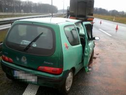 Trzy osoby ranne w wypadku na autostradzie