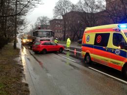 Ciężarna kierująca ranna w wypadku