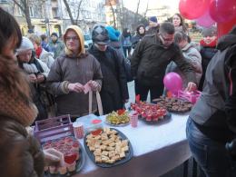 Walentynki na Placu Daszyńskiego. Było smacznie i romantycznie.