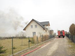 Pożar szklarni w Sławicach