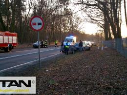 Dwa motocykle i dwa samochody zderzyły się w Kędzierzynie-Koźlu