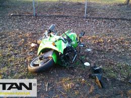 Dwa motocykle i dwa samochody zderzyły się w Kędzierzynie-Koźlu