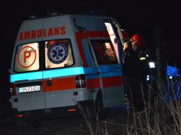 Mężczyzna ranny w pożarze budynku gospodarczego
