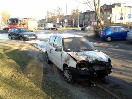Pożar samochodu na Zaodrzu
