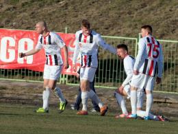 Gola na 1:0 po ładnym strzale zdobył Donatas Nakrosius.
