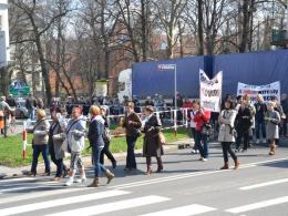 Pielęgniarki wyszły protestować na ulice Brzegu