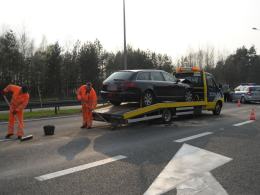 9 pojazdów zderzyło się na autostradzie