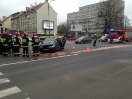 Zderzenie na skrzyżowaniu podczas awarii sygnalizacji