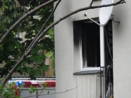 Mieszkanie spłonęło na ul. Dambonia