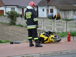 Kierowca opla zajechał drogę motocykliście