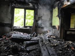 Pożar hotelu leśników pod Kluczborkiem