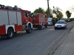BMW wypadło z drogi w Okopach