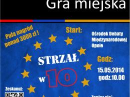 (Fot: oficjalny plakat Gry Miejskiej "Strzał w 10")