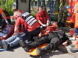 Strzelanina, pożar i akcja antyterrorystów. Ćwiczenia w centrum Opola.