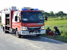 Dwie osoby ranne po wypadku motocykla pod Brzegiem