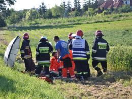 Dwie osoby ranne po wypadku motocykla pod Brzegiem