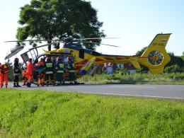 Dwie osoby ranne po wypadku motocykla pod Brzegiem