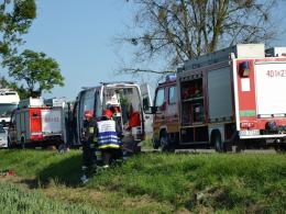 Dwie osoby ranne po wypadku motocykla pod Brzegiem