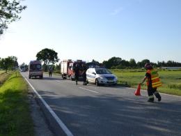 Dwie osoby ranne po wypadku motocykla pod Brzegiem