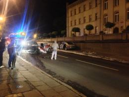 Czołowe zderzenie w Prudniku. Sprawca miał 1,5 promila.