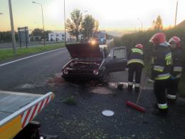Kierowca volkswagena staranował żywopłot na ul. Wrocławskiej