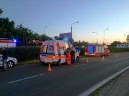 Kierowca volkswagena staranował żywopłot na ul. Wrocławskiej