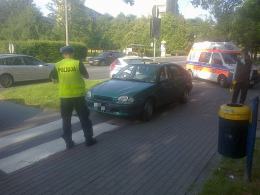 Zderzenie trzech samochodów na Chabrach