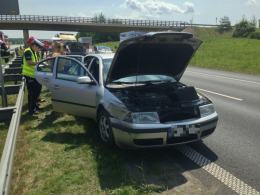 Karambol czterech aut na autostradzie A4