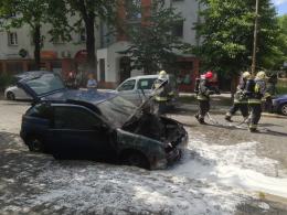 Seat spłonął na Zaodrzu w Opolu