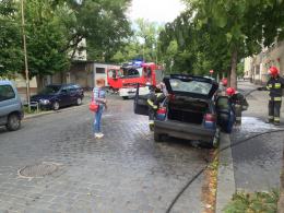 Seat spłonął na Zaodrzu w Opolu