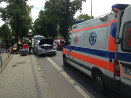 Dwie osoby ranne w wypadku na ulicy Strzeleckiej