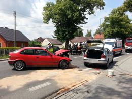 Dwie osoby ranne w wypadku na ulicy Strzeleckiej