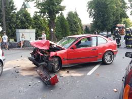 Dwie osoby ranne w wypadku na ulicy Strzeleckiej