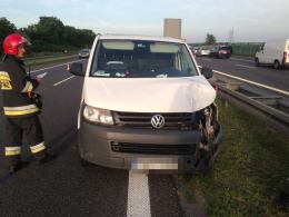 Trzy zderzenia w tym samym miejscu autostrady