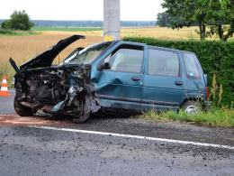 Pijany kierowca sprawcą czołowego zderzenia w Skarbiszowie