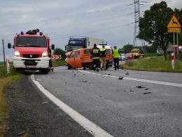 Pijany kierowca sprawcą czołowego zderzenia w Skarbiszowie