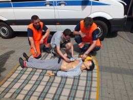 Policjanci i opolanie oddawali krew dla ofiar wypadków