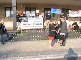 Protestowali przeciwko likwidacji "Aleksandrówki"