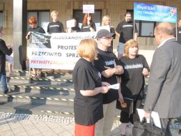 Protestowali przeciwko likwidacji "Aleksandrówki"