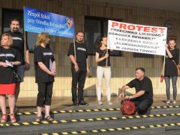 Protestowali przeciwko likwidacji "Aleksandrówki"